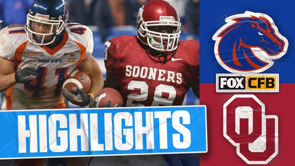 Boise State Broncos lwn Oklahoma Segera | Mangkuk Pesta 2007 | Klasik FOX CFB