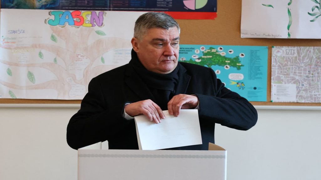 Croatia holds a presidential election with the incumbent NATO and EU critic considered favorite