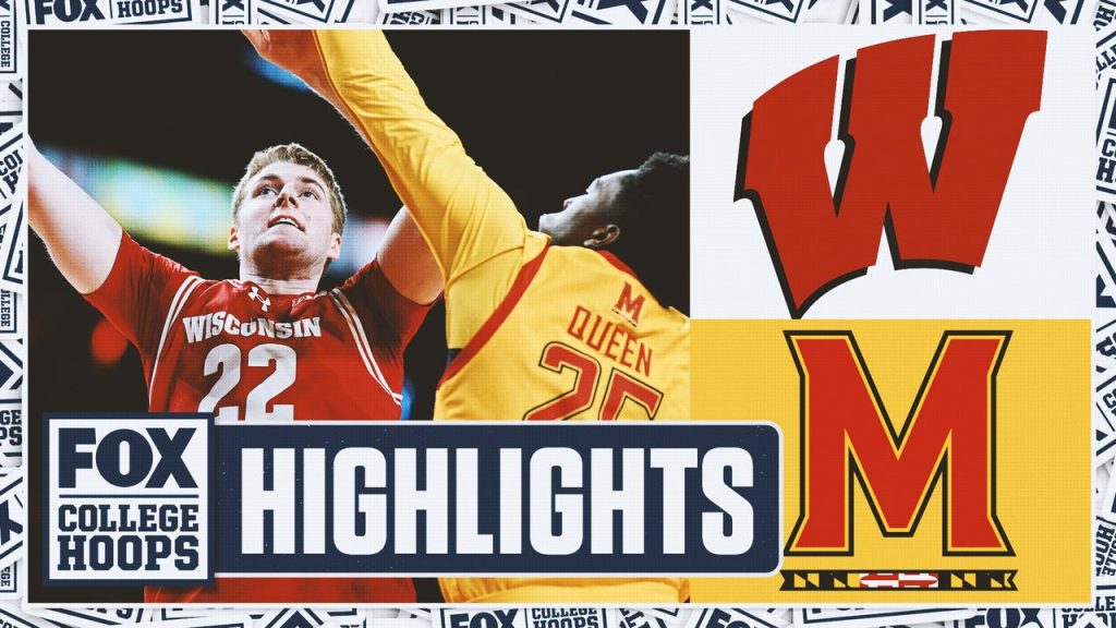 17 Wisconsin Badgers vs. Maryland Terrapins Sorotan | Fox College Hoops