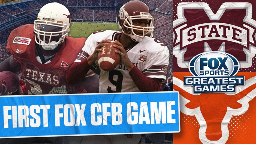 BROADCAST FOX CFB PERTAMA (Cotton Bowl 1999): Sorotan Negara Bagian Mississippi vs Texas | Klasik FOX CFB