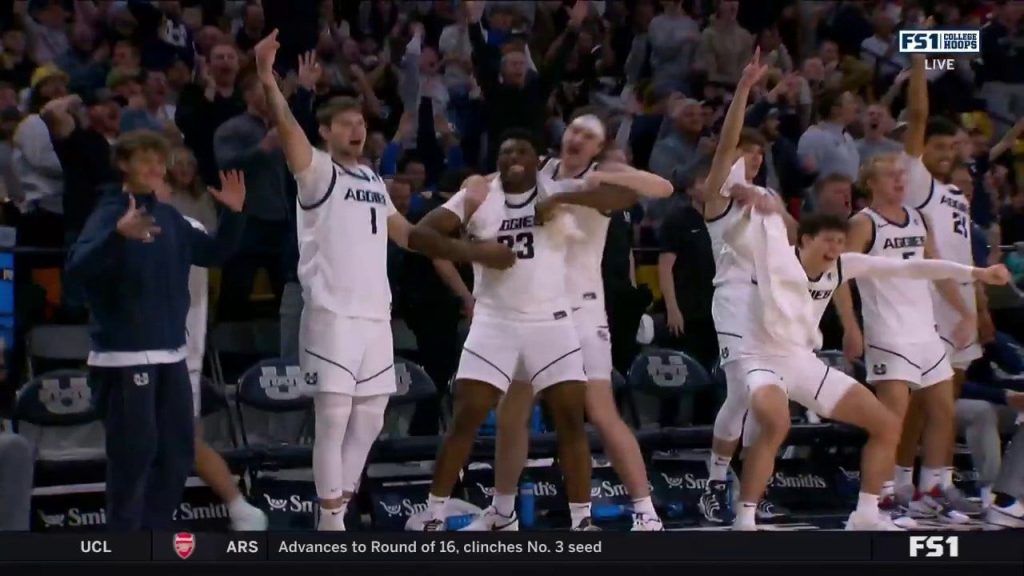 Deyton Albury Mengetuk Kopling 3-Pointer Untuk Menyegel Kemenangan 76-71 Negara Bagian Utah atas UNLV