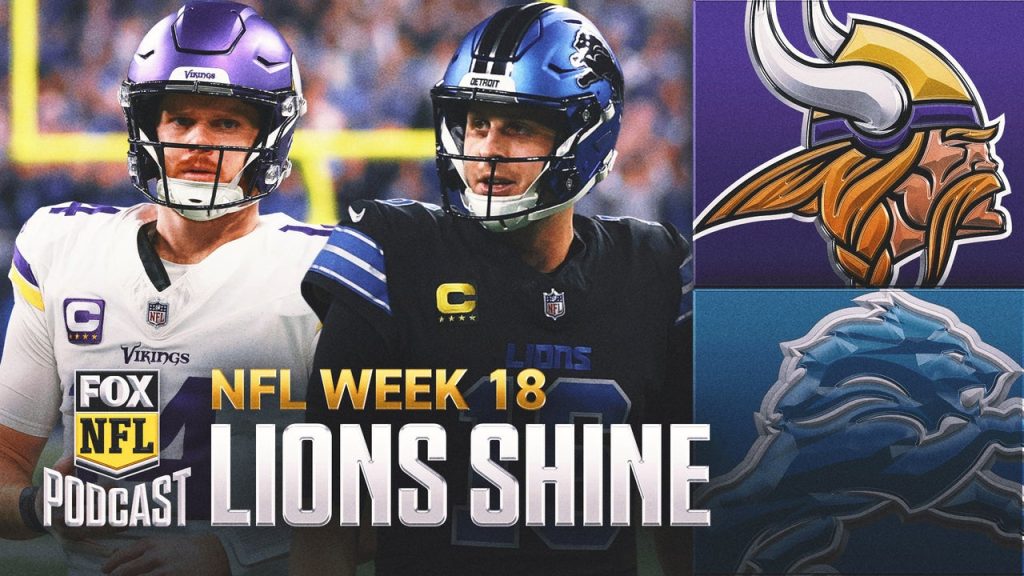 Jared Goff, Detroit Lions STIFLE Sam Darnold, Minnesota Viking | NFL di FOX Pod