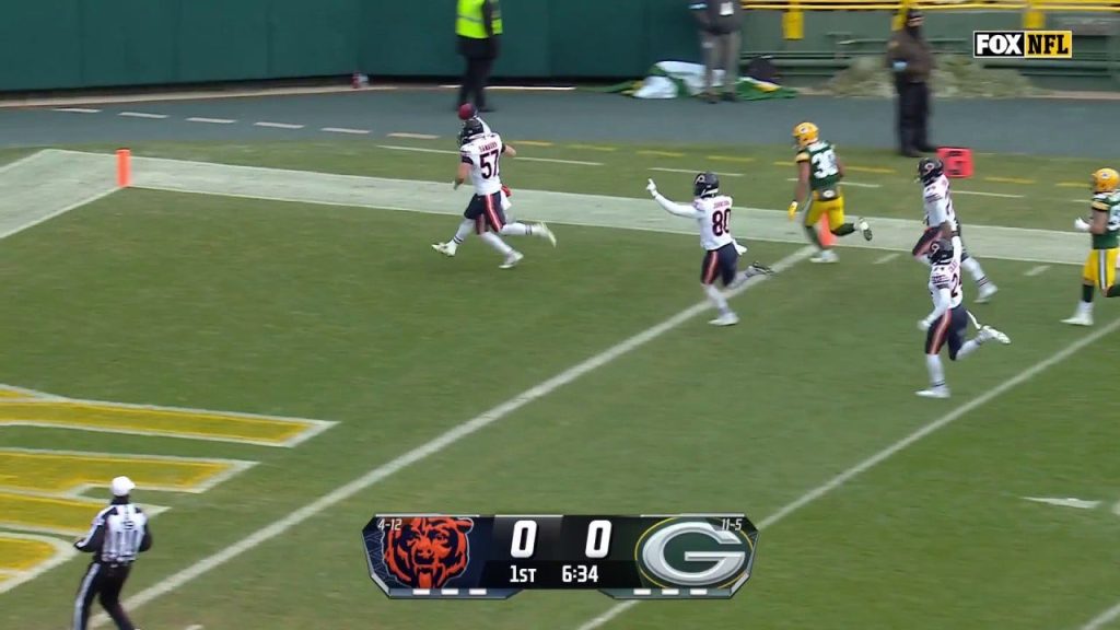 Josh Blackwell dari Bears mengembalikan tendangan untuk touchdown 94 yard vs. Packers | Sorotan NFL