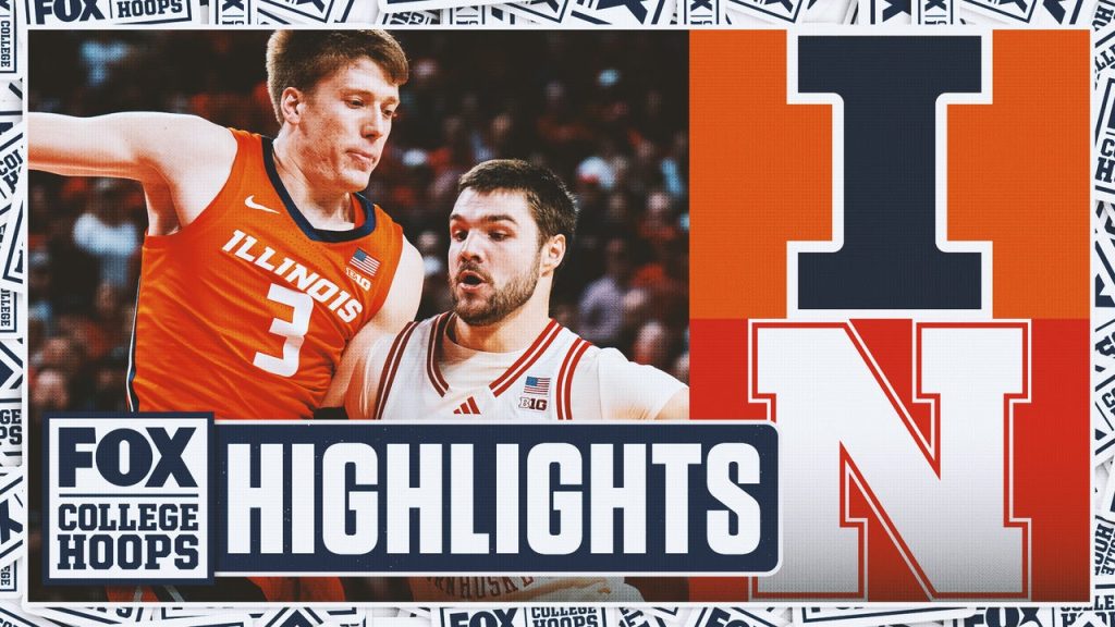 No. 18 Illinois Fighting Illini vs Nebraska Cornhuskers Sorotan | Fox College Hoops