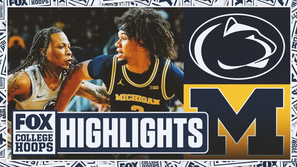 Penn State Nittany Lions vs. Michigan Wolverines Sorotan | Fox College Hoops