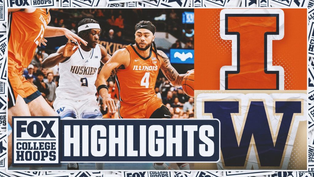 Sorotan No.22 Illinois Melawan Illini vs.Washington Huskies | Lingkaran Perguruan Tinggi FOX