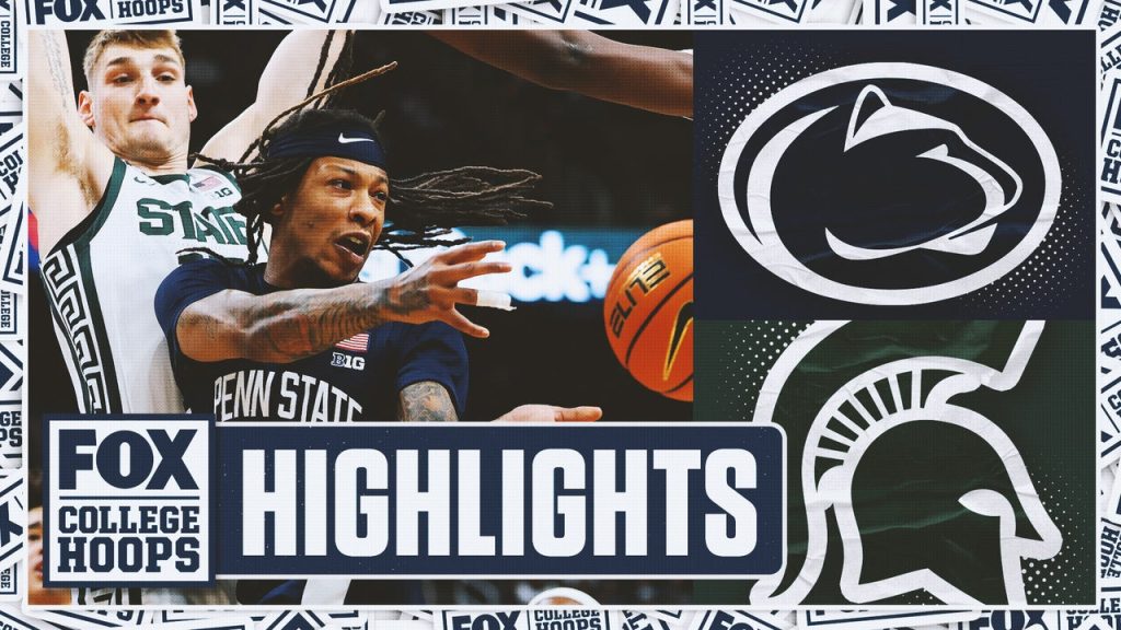 Sorotan Penn State Nittany Lions vs.12 Michigan State Spartans | Lingkaran Perguruan Tinggi FOX