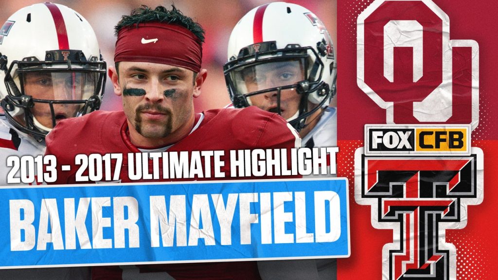 Sorotan Utama Baker Mayfield: Texas Tech, Oklahoma 2013-2017 | Sepak Bola Perguruan Tinggi FOX