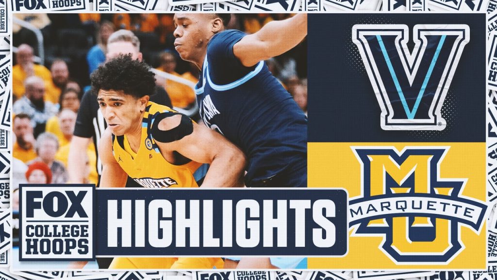 Sorotan Villanova Wildcats vs.10 Marquette Golden Eagles | Lingkaran Perguruan Tinggi FOX