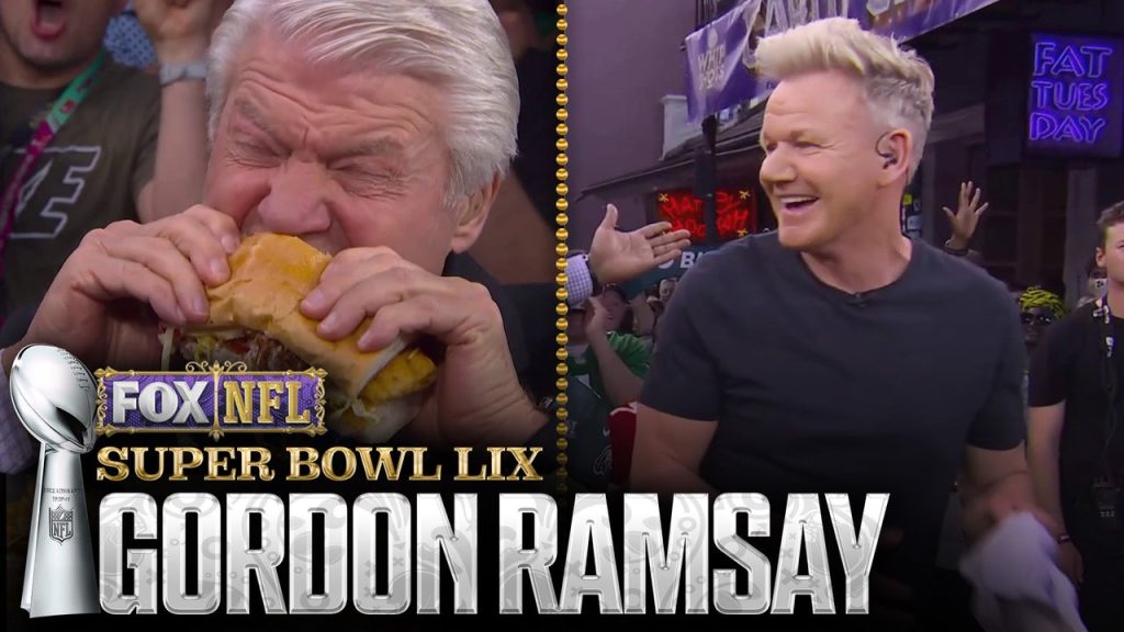 Gordon Ramsay bergabung "NFL di Fox" Awak membuat sandwich anak laki -laki | Super Bowl Lix di Fox