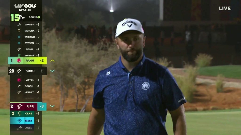 Jon Rahm Birdies Hole 7 Setelah Luar Biasa Naik Dan Bawah Di Babak Pertama Di Riyadh Golf Club