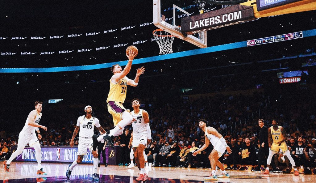 Lakers memulai era Luka Doncic dengan kemenangan 132-113 atas jazz