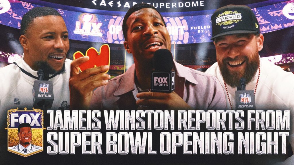 Momen paling viral yang paling viral dari Jameis Winston dari Super Bowl Lix Opening Night | Eksklusif digital