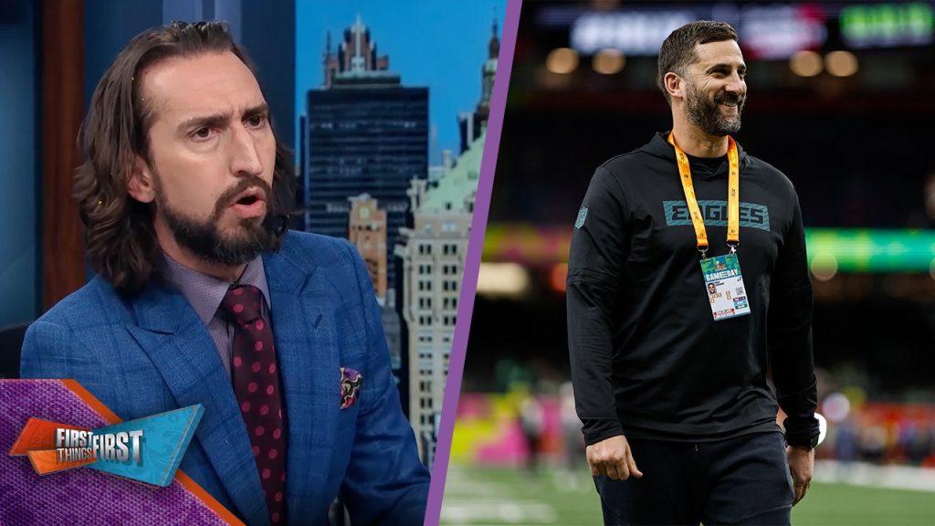 Nick Wright memberi Nick Sirianni alat peraga setelah Eagles mendominasi Super Bowl | Hal pertama yang pertama