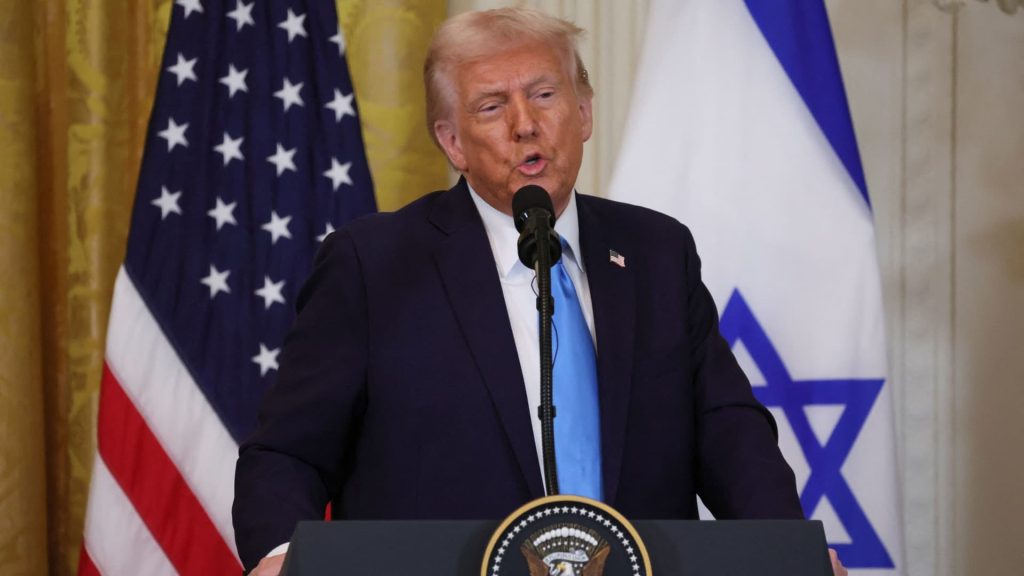 Trump says Palestinians wouldn’t be allowed back into Gaza under his plan