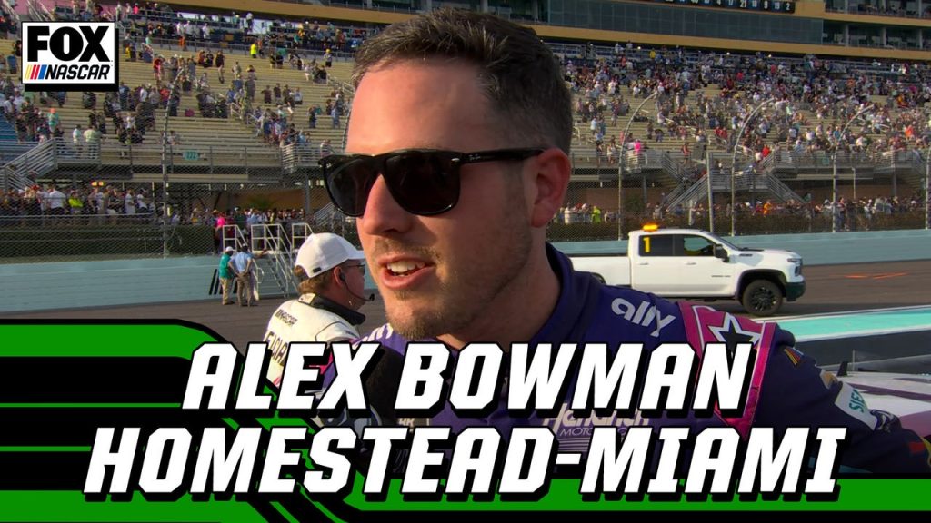 Alex Bowman yang kalah memimpin Kyle Larson di akhir balapan di Homestead-Miami | NASCAR ON FOX