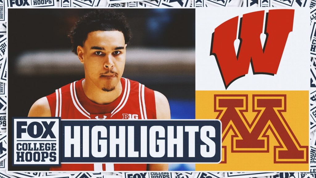 Minnesota Golden Gophers vs. No. 12 Wisconsin Badgers Sorotan | Fox College Hoops