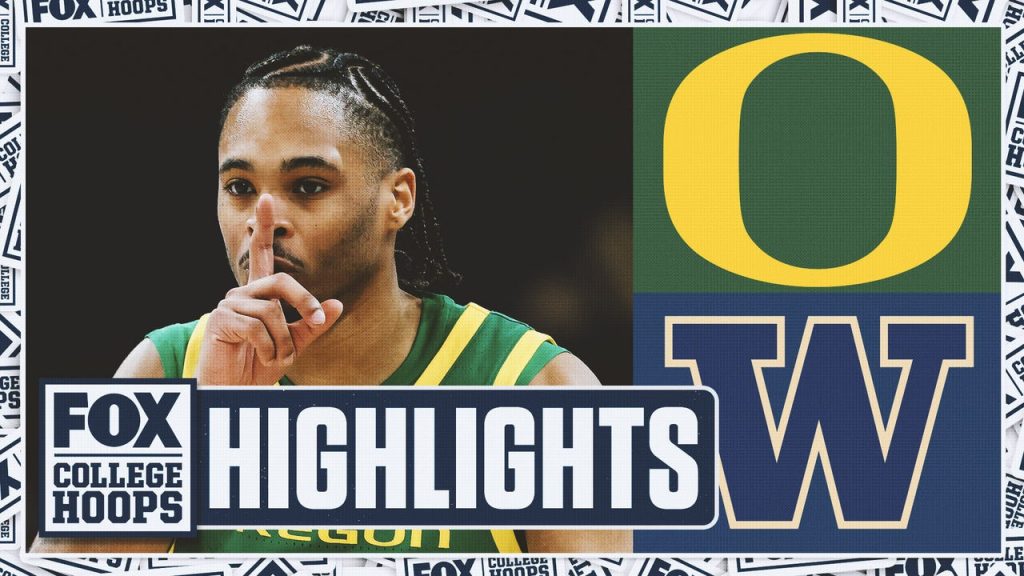 Oregon Ducks vs Washington Huskies Sorotan | Fox College Hoops