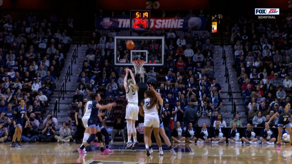 Paige Bueckers Menguras pull-up 3-pointer, memperpanjang keunggulan UConn atas Villanova